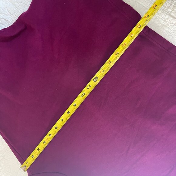 Bryn Walker Womens Cowl Neck Poncho Sweater S Organic Bamboo & Cotton Purple - Picture 10 of 10